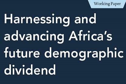 omslag WP 70 Harnessing and advancing Africa’s future demographic dividend